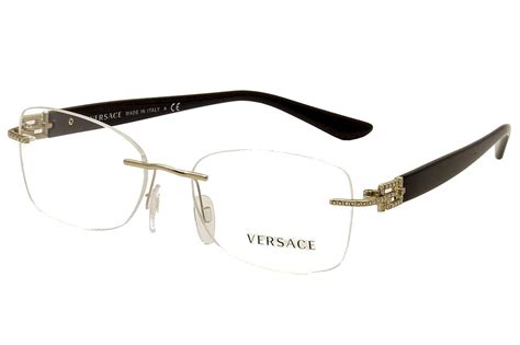 versace pink eyeglass frames|versace rimless eyeglasses.